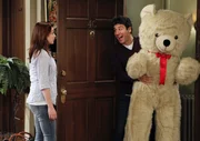 Kommt Ted (Josh Radnor, r.) als Pate f&uuml;r Marvin in Frage? Lily (Alyson Hannigan, l.) wird es in einigen Tests herausfinden ...; Kommt Ted (Josh Radnor, r.) als Pate f&uuml;r Marvin in Frage? Lily (Alyson Hannigan, l.) wird es in einigen Tests herausfinden ...