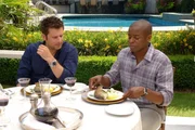 PSYCH &ndash; "Santabarbara Town" &ndash; (l-r) James Roday as Shawn Spencer, Dule Hill as Gus Guster