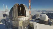 Checker Tobi mit Astrophysiker Dr. Riffeser in der Sternwarte Wendelstein.