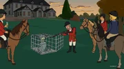 Die Fuchsjagd endet f&uuml;r Bender (2.v.l.) anders als geplant ...