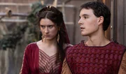 l-r: Marcella (Ala&iuml;s Lawson), Drusus (Ewan Horrocks)