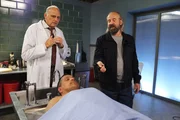 PSYCH -- "Someone's Got A Woody" Episode 804 -- Pictured: (l-r) Kurt Fuller as Woody Strode, Peter Stormare as Cyrus Polk