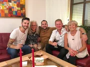 V.l.: Dominik, Ingrid, Amir, Dirk, Gastgeberin Uli.