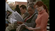 Andrew (John Dye), Tess (Della Reese) und Monica (Roma Downey, v.l.) finden die rei&szlig;erische Berichterstattung der Zeitung wenig erbaulich.