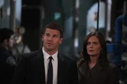 L-R: Seeley Booth (David Boreanaz) und Temperance Brennan (Emily Deschanel)