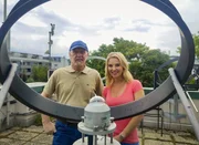 Dr. Christine Reiler mit Dr. Alois Schmalwieser, UV Spezialist VetMed.