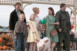 Ob Wilbur auf der Tierschau einen Preis gewinnen wird? Jedenfalls dr&uuml;cken ihm die Zuckermanns und Ferns Familie fest die Daumen (v.l.n.r.: Kevin Anderson, Louis Corbett, Dakota Fanning, Essie Davis, Siobhan Fallon, Gary Basaraba).; Ob Wilbur auf der Tierschau einen Preis gewinnen wird? Jedenfalls dr&uuml;cken ihm die Zuckermanns und Ferns Familie fest die Daumen (v.l.n.r.: Kevin Anderson, Louis Corbett, Dakota Fanning, Essie Davis, Siobhan Fallon, Gary Basaraba).