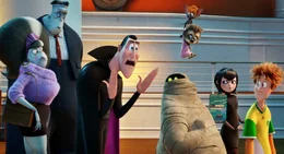 (v.l.n.r.) Eunice; Frankenstein; Graf Dracula; Murray; Mavis; Johnny