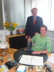 Willi mit Gummib&auml;rchenchef Herbert Mederer, F&uuml;rth.