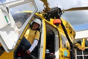 Willi im ADAC Hubschrauber