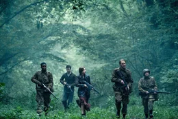 L-R: Boyce (Jovan Adepo), Rosenfeld (Dominic Applewhite), Chloe (Mathilde Ollivier), Ford (Wyatt Russell), Tibbet (John Magaro)
