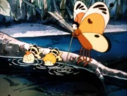 Maja, Willie und Lilly haben sich einen k&uuml;hlen Schluck aus dem Bach verdient.