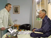 MDR Fernsehen IN ALLER FREUNDSCHAFT FOLGE 258, "Mit aller Macht", am Freitag um 11:40 Uhr. Karl Herrmanns (Hans Peter Hallwachs) will, ohne R&uuml;cksicht auf den Rest der Welt, die ihm noch verbleibende Zeit einzig und allein f&uuml;r die Fertigstellung seines wissenschaftlichen Standardwerkes verwenden.