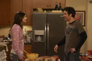 Lily plant zum ersten Mal f&uuml;r die Clique eine Thanksgivingfeier zu veranstalten. Robin (Cobie Smulders, l.) und Ted (Josh Radnor, r.) wollen daf&uuml;r einen Kuchen backen, was nat&uuml;rlich ganz anderes endet als geplant ...
