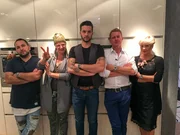 V.l.: Amir, Ingrid, Dominik, Gastgeber Dirk, Uli