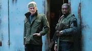 Gunnar (Dolph Lundgren, l.) und Easy Day (50 Cent)  +++ Die Verwendung des sendungsbezogenen Materials ist nur mit dem Hinweis und Verlinkung auf RTL+ gestattet. +++