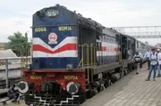 Die typische Alcolok am l&auml;ngsten Bahnsteig der Welt in Gorakhpur.