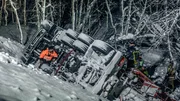 OVERHALLA, NORWAY - Jo Roger at a rescue of a toppled over truck.(photo credit:  National Geographic Channels)