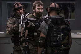 L-R: Drake (Brandon Auret), Kruger (Sharlto Copley), Crowe (Josh Blacker).
