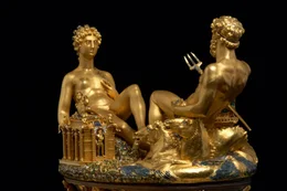 Die Saliera des italienischen Goldschmieds  Benvenuto Cellini
