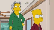 Durch einen Zufall hat Bart (r.) eine glorreiche Gesch&auml;ftsidee. Er verbringt Zeit mit alten einsamen Frauen wie Phoebe (l.) und kassiert im Gegenzug Geld ...