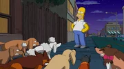 Muss einsehen, dass sich neuerdings alles um den Hund dreht: Homer ...