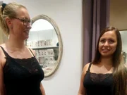 Die Kandidatinnen: Tochter Patty (Patrice, r.) und Mutter Katty (Katerina).