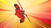 Honey Lemon sets out to make Globby human again. BAYMAX, HIRO