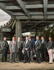 L-R: Charlie Hoffacker, Tindell Murdock, Matthew Morrison, Tim Bender, Barret Morton, Bruce Glaudi, Justin Rice, Amy Robinson