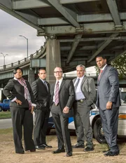 L-R: DeCynda C. Barnes, Ryan Aucoin, Detective, Winston Harbin, Joseph Jefferson