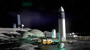 So k&ouml;nnte das k&uuml;nftige Moon Village aussehen (animiertes Bild).