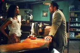 L-R: Mariana (Rosario Dawson), Beck (Dwayne 'The Rock' Johnson)