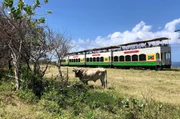 St. Kitts in der Karibik: Die Aussichtswagen sollen auch weiterhin genutzt werden. Vielleicht werden die neuen, leistungsst&auml;rkeren Loks mal mehr davon ziehen k&ouml;nnen.