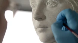Restaurierung der Prinzessinnengruppe in den Staatlichen Museen zu Berlin.