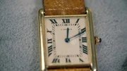 Cartier Uhr aus dem Besitz von Pierre Brice.
