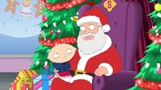 Als ihn der Weihnachtsmann (r.) fragt, was er sich zu Weihnachten w&uuml;nscht, kann Stewie (l.) nur an eines denken: Er w&uuml;nscht sich seinen treuen Freund Brian zur&uuml;ck.