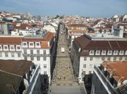 Blick auf die Rua Augusta.