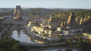 CGI-Beispiel für eine Maya-Stadt. CGI-Beispiel für eine Maya-Stadt.