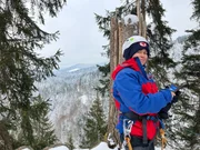 Norwegerin Vigdis lernt das Einmaleins der bayerischen Bergrettung.