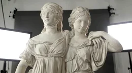 Restaurierung der Prinzessinnengruppe in den Staatlichen Museen zu Berlin.