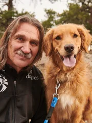 Dr. Jeff Young and his dog Fred as seen on Dr. Jeff: Rocky Mountain Vet.