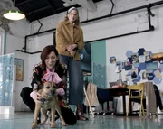 Pictured (L-R): Carrie Preston as Elsbeth Tascioni and Elizabeth Lail as Quinn Powers