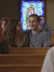 Jordan and Cody at church together.