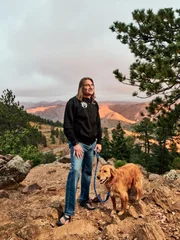 Dr. Jeff Young and his dog Fred as seen on Dr. Jeff: Rocky Mountain Vet.