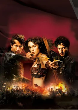 (v.li.): Arthur (Clive Owen), Guinevere (Keira Knightley), Lancelot (Ioan Gruffudd)
