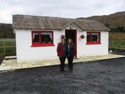 Portrait shot of contributors Kelly Patri (right) and Maria Murphy (left) with agent Keith Anderson in Donegal, Ireland, as seen on Kelly and Maria's house tour on House Hunters International (portrait) Portrait shot of contributors Kelly Patri (right) and Maria Murphy (left) with agent Keith Anderson in Donegal, Ireland, as seen on Kelly and Maria's house tour on House Hunters International (portrait)