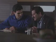 Detective Edwards and Oscar Corral meet at a diner.