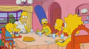 (v.l.n.r.) Maggie; Homer; Marge; Bart; Lisa (v.l.n.r.) Maggie; Homer; Marge; Bart; Lisa