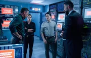 (v.l.n.r.) Assistant Special Agent in Charge Jubal Valentine (Jeremy Sisto); Special Agent Maggie Bell (Missy Peregrym); Ian Lim (James Chen); Special Agent Omar Adom 'OA' Zidan (Zeeko Zaki)