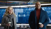 Marissa Morgan (Geneva Carr, l.); Chunk Palmer (Christopher Jackson, r.).